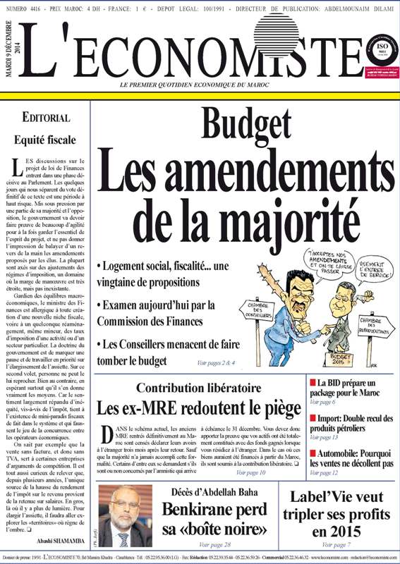 Leconomiste_'s tweet photo. A la Une mardi http://t.co/SgrfSuXGGS