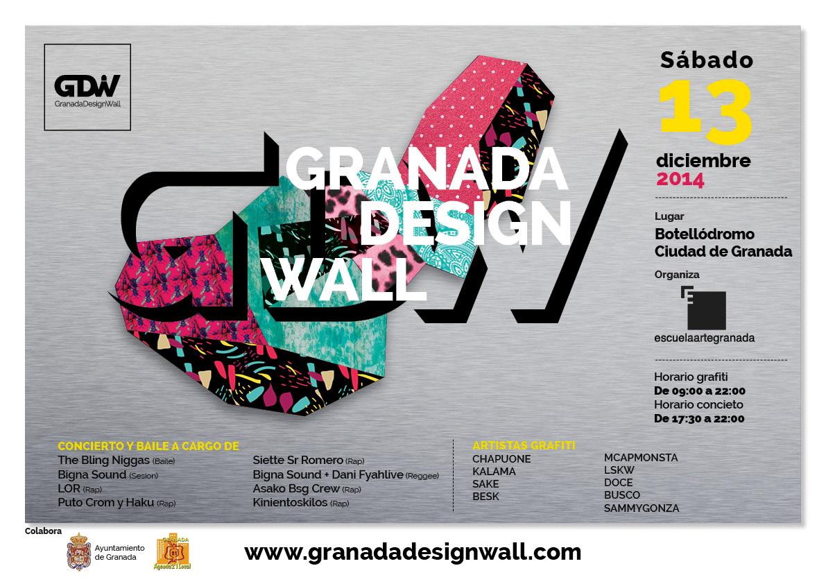 artegranada's tweet photo. Ya estamos preparados para el #GranadaDesignWall Sólo falta que os animéis para el próximo sábado 13 de diciembre!! http://t.co/N6SZhFIeO2