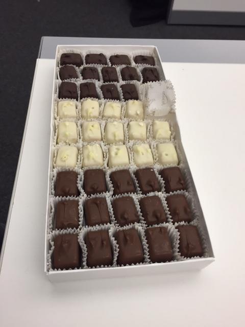 triggermail's tweet photo. Thanks @SSPR for the holiday chocolates! These will be gone in a matter of minutes. http://t.co/gCN27XfLH5