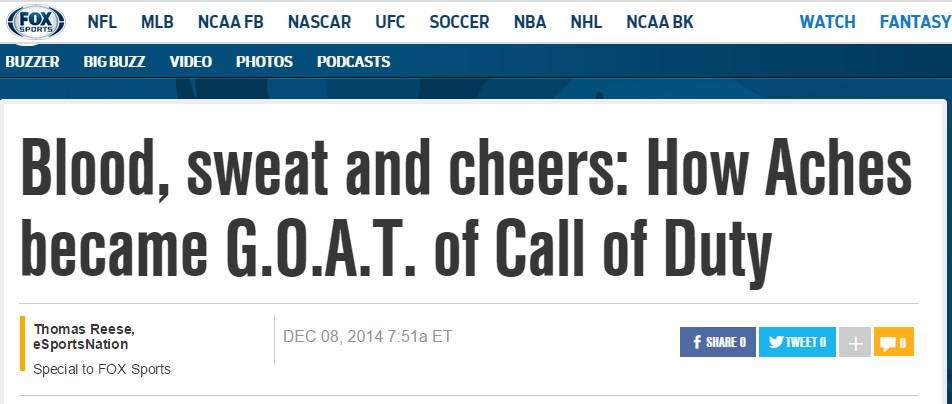 FaZeClan's tweet image. . @FOXSports reposted this article of our very own @FaZe_ACHES
foxsports.com/buzzer/story/b… #FaZeUp #RedMilitia