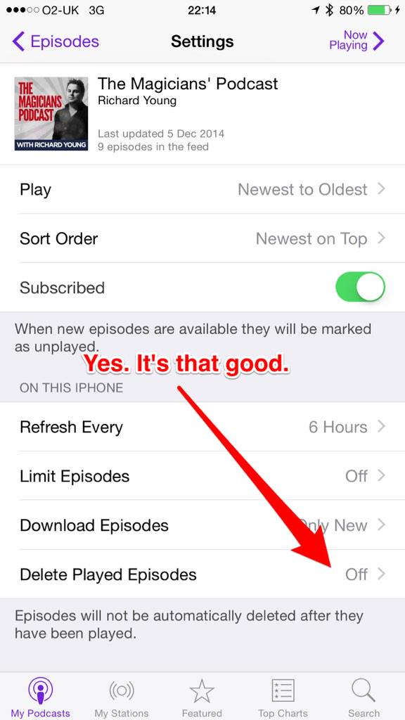 DavidMeadeLive's tweet image. @MagicianPodcast yes. It's that good. #donotdelete
