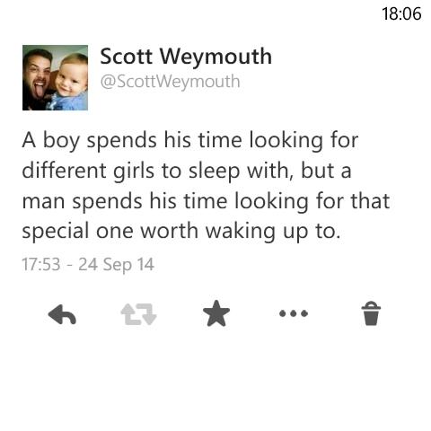 ScottWeymouth's tweet image. @MissTMCgee Once I find the girl, that's how it will be 👍 I tweeted this one a while ago too 👌 #BeAGent