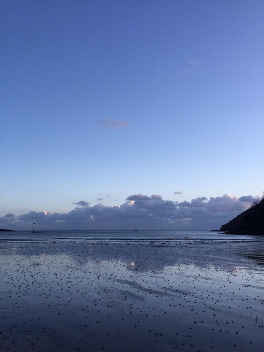 AmeliasAttic's tweet image. Late afternoon walk with Nellie on North Sands #winterbeach #Salcombe #Devonisheaven
