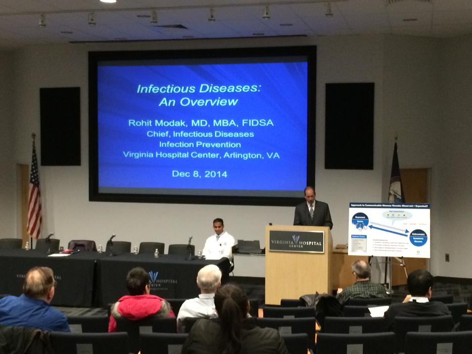 ArlingtonVaFD's tweet image. Town Hall Meeting on Infectious Diseases getting underway at the Hazel Conference Center at Virginia Hospital Center