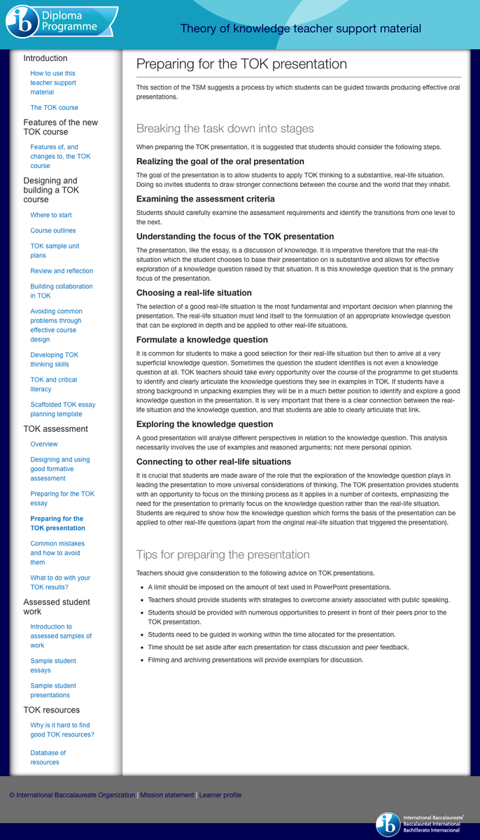 mrcoryhurst's tweet photo. #TOKPresentation Tips to help you prepare http://t.co/fT9mpq8zBL