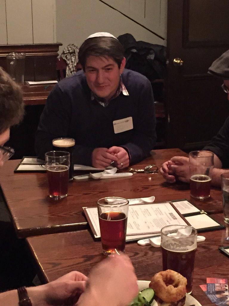 Learning at John Harvards tonight! Comparing and contrasting our Hanukkah experiences and understandings.