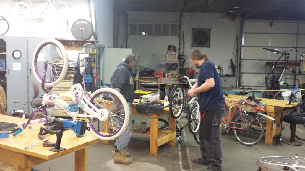 Keeping busy despite the cold weather. #bike #nwohio #Community