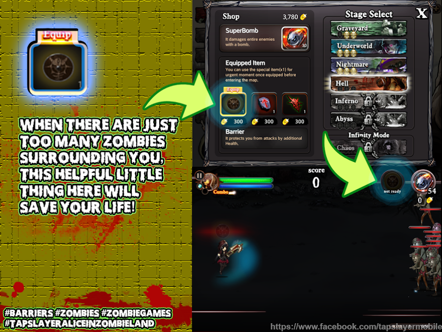 TapslayerAlice's tweet image. When in doubt, use Barriers. They protect you from incoming zombies #Zombies #TapslayerAliceInZombieland #Tapslayer