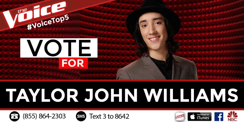 RT if your votes belong to #TeamGwen’s <a href="/MrTaylorJohn/">Violent John</a> tonight. #VoiceTop5