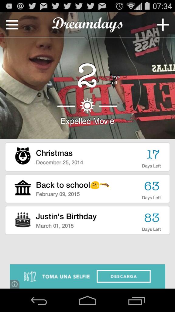 matthewftjb's tweet photo. @camerondallas #2DaysForExpelledMovie
I'M SO EXCITED!!π±β€
I'm so proud of uπβ€π
#BestNewArtist Shawn Mendes
x24 http://t.co/vU2rO0H1hD
