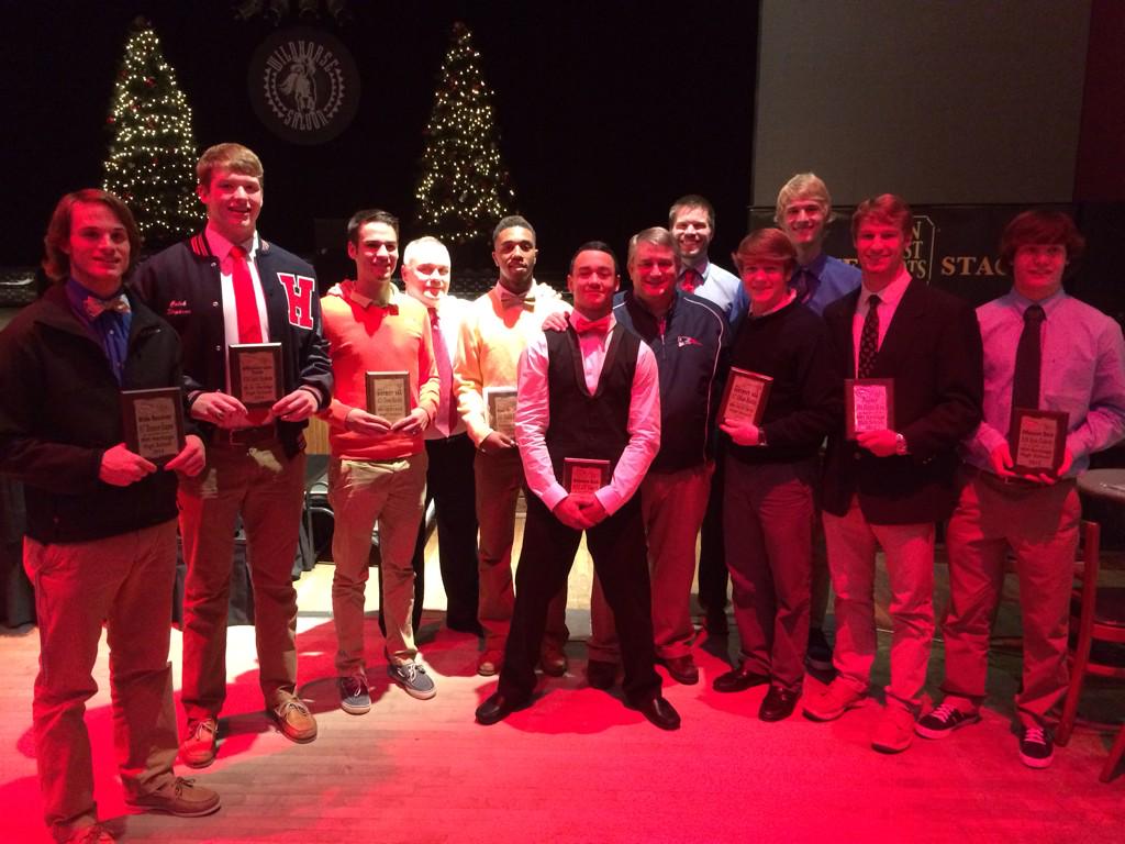 WHH_patriotfb's tweet photo. Great night at the 9AA dist banquet. This group of men along with the other 51guys rep WHHHS well this yr. #PFL http://t.co/SxlDl11vFw