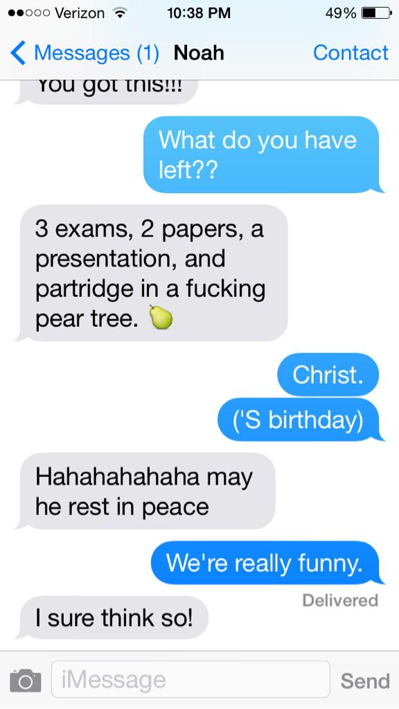 samklig's tweet image. @N_Kligs ...we're so close...  Yet so far. #siblingtalk #funny #finalsweek