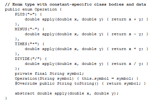 JavaLearner's tweet image. Constant-specific method implementations: Example