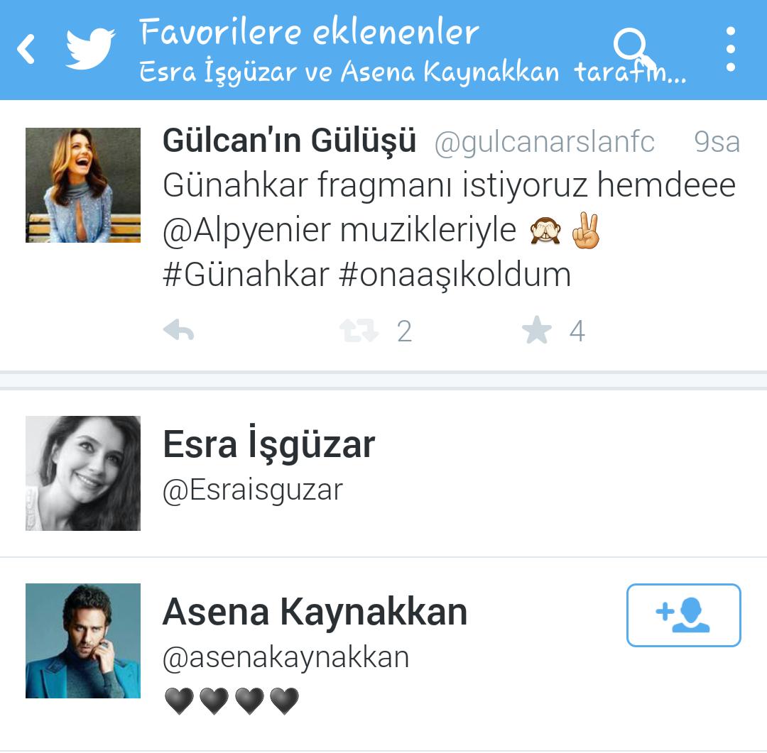 gulcanarslanfc's tweet photo. Esra Abladan Fav almışım 😍😘 http://t.co/qrE5CJZeeP