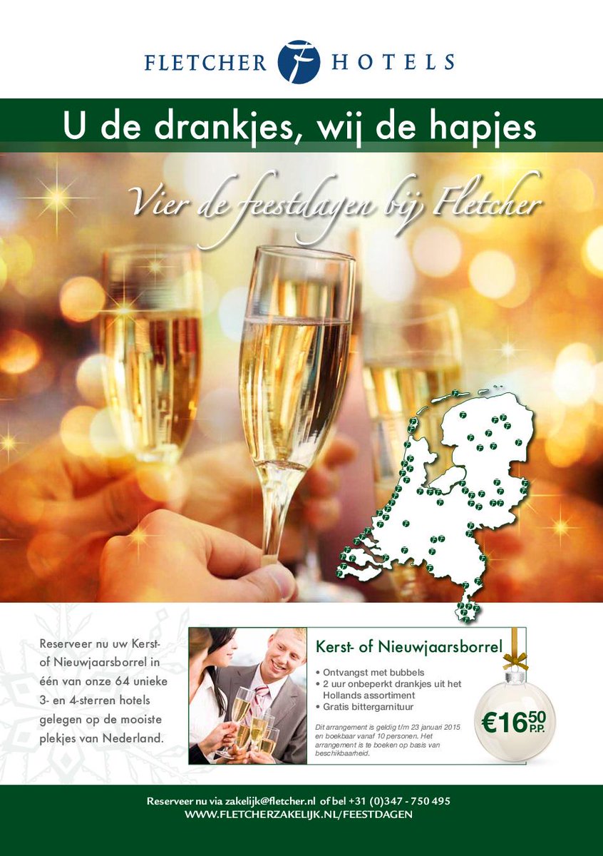 #kerstborrel of #nieuwjaarsborrel organiseren?  #FHDeHunzebergen heeft een mooi #arrangement voor u! Tot snel!