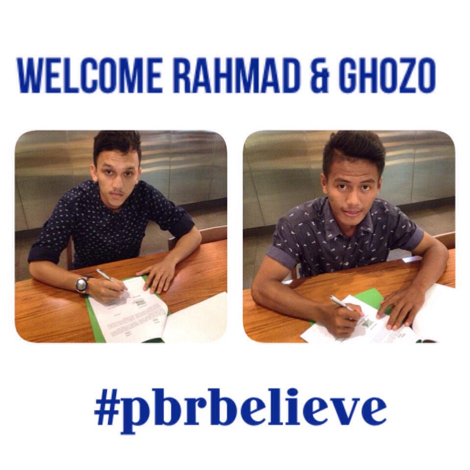 Dua pemain muda berbakat, Ghozali Siregar dan Rahmad Hidayat Resmi begabung dengan Bandung Raya #pbrbelieve