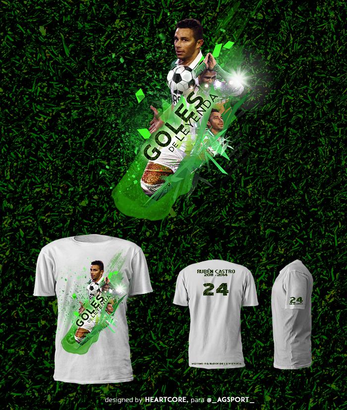 HcCrea's tweet photo. Genial dar vida al diseño de la camiseta promo de @RubenCastro_24 por sus #golesdeleyenda. Cómprala en @_agsport_ ;) http://t.co/aUuKMVWhej