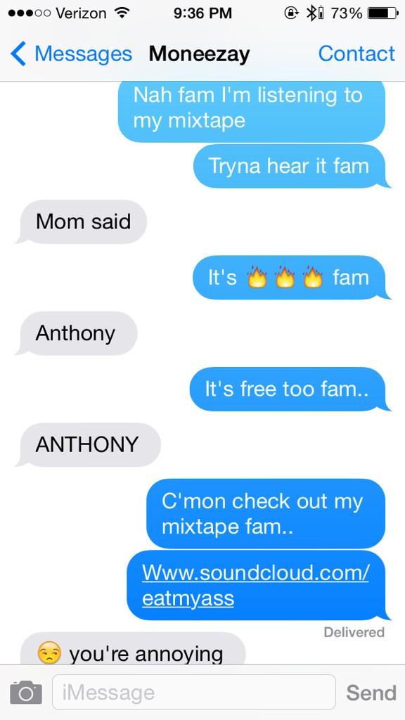 Banananutt321's tweet photo. My sister told me to put my radio lower.. Fuck that I'm slapping my mixtape.. http://t.co/ZtMubHZ7la
