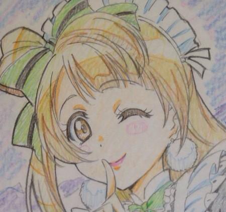 南ことり 「薬用石鹸さんに私も一枚描かせてもらいました!もちろんことりちゅん 」|田村里美のイラスト