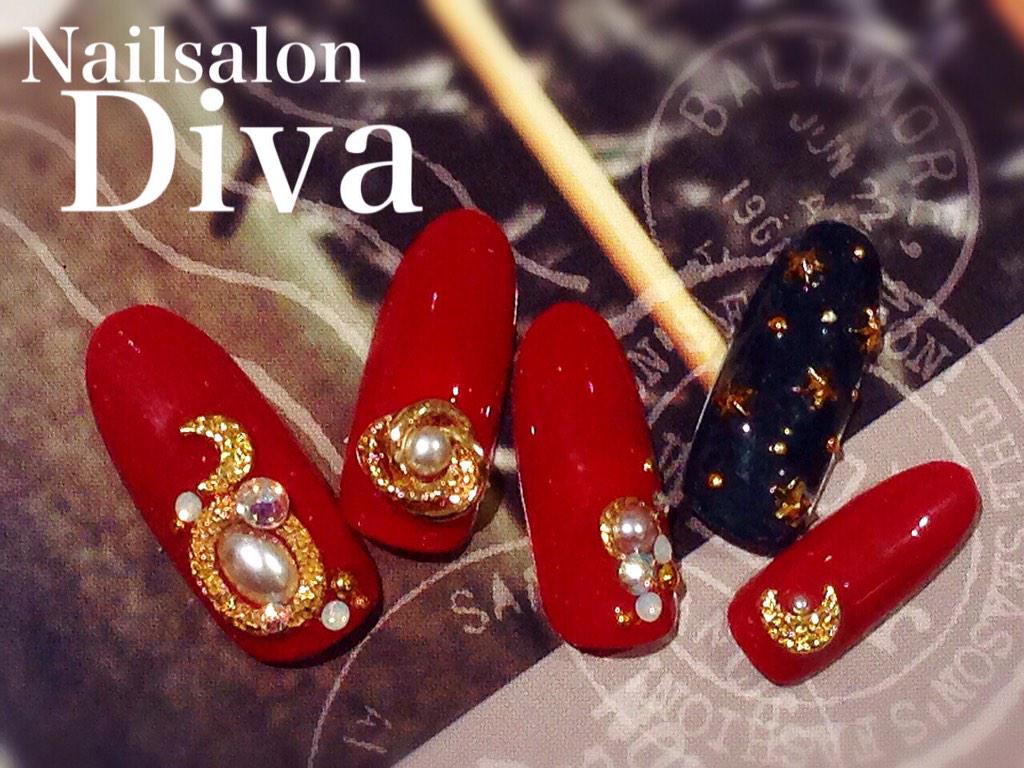 Diva甲子園口ネイリスト田島愛湖 甲子園口 Diva 西宮 ネイル デザイン ネイリスト ネイルサロン 兵庫県 美容室 田島愛湖 赤 Http T Co J8hmd55bpy