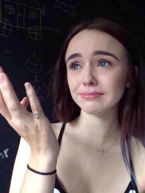 fcbniaz's tweet photo. remember when crying acacia was used as a reaction pic and there were full accounts of just this pic good times http://t.co/RtKuPWswea