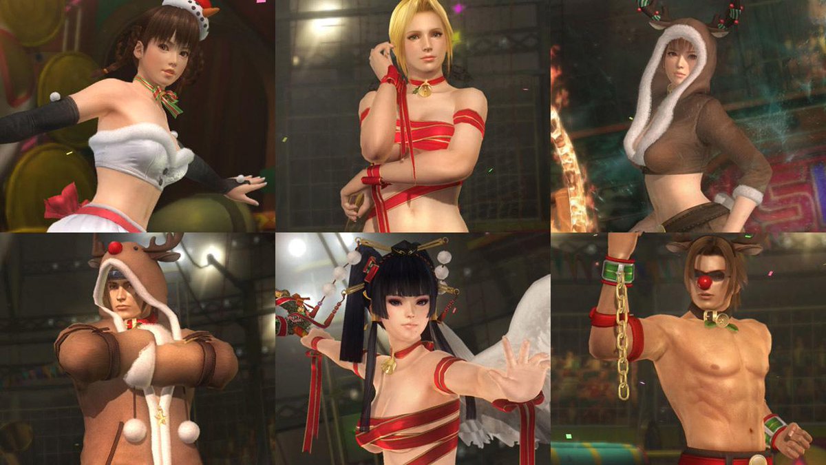 DeadOrAliveFR's tweet photo. Voici des images du prochain DLC de #DOA5U pour les fêtes de Noël. Plus d'informations d'ici peu. ;) #DOAFR http://t.co/XdvmGYf1YD