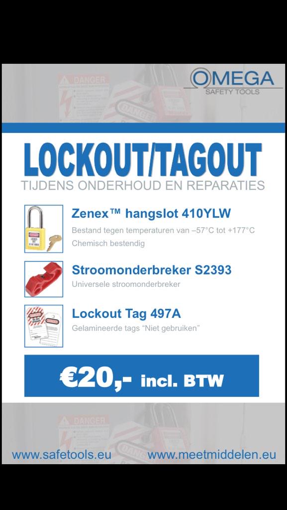 Lockout Kit samengesteld voor <a href="/omegacursus/">Omega Training & Ins</a> Vanaf vanmiddag te zien op de #Elektrovakbeurs te Hardenberg, stand 433!
