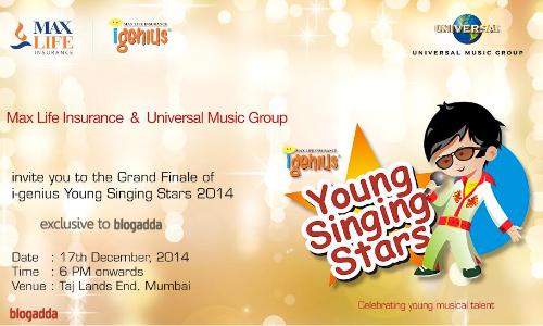 MAXLIFE I-GENIUS YOUNG SINGING STARS