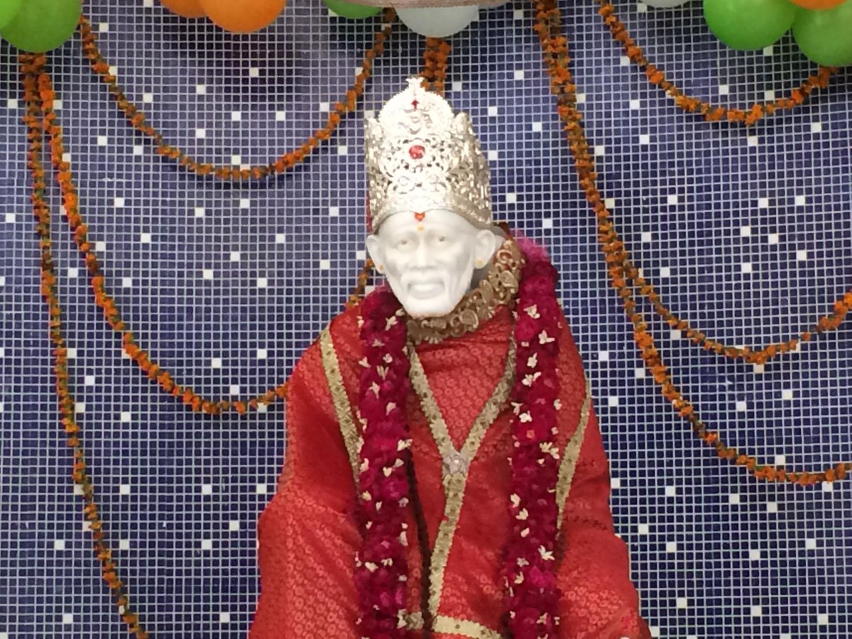 SaiDevotees's tweet photo. "Pran Pratishtha" of Shirdi Sai Baba Moorthi at Dhampur, UP and inauguration of Temple by Guruji Sri C. B. Satpathyji http://t.co/XyXwLhX33B