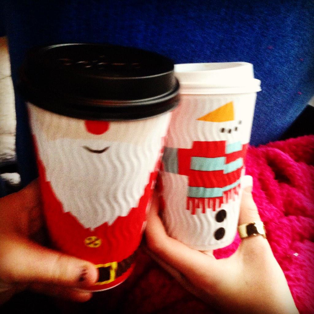 celyn97's tweet photo. #Costa #christmas #latte @AbiiNicholas 🎅🎄🎁😂☕️👯 http://t.co/A90PpbMlNG