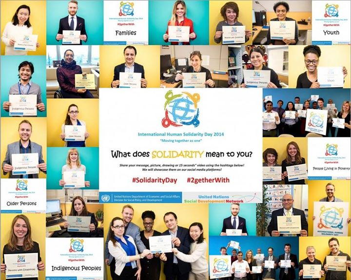 Saturday is Human #SolidarityDay. Share a photo of what solidarity means to you bit.ly/1sAjHjM