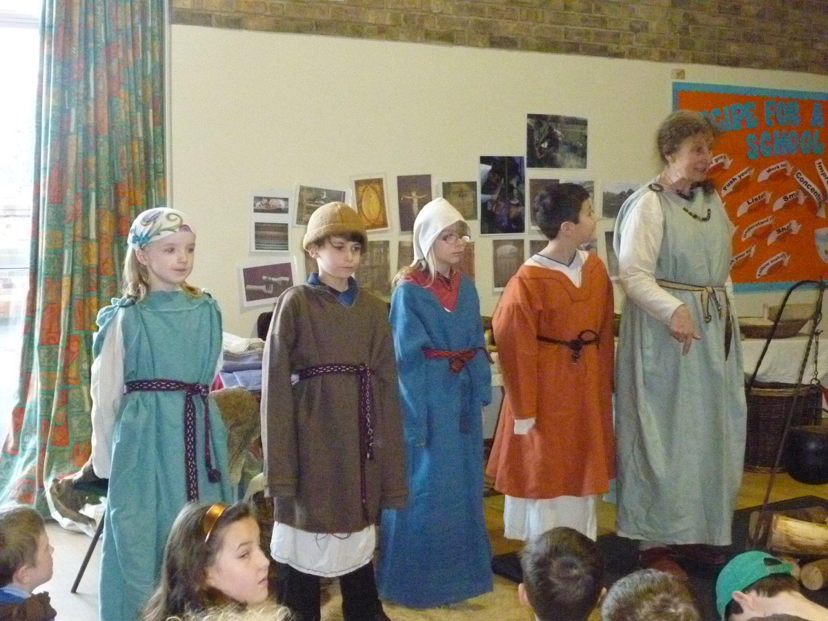 PCJS42's tweet photo. Anglo Saxon Day for Year 5 had been a real success! http://t.co/Ky60Xckf2J