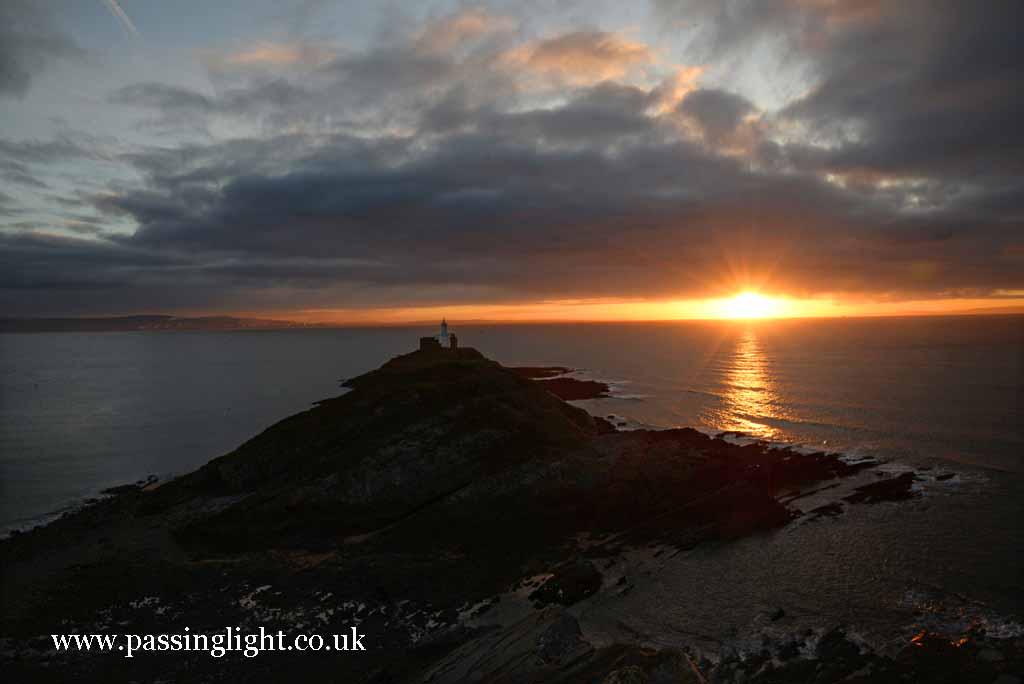 Dramatic sunrise from #Mumbles Head, #Gower this morning.