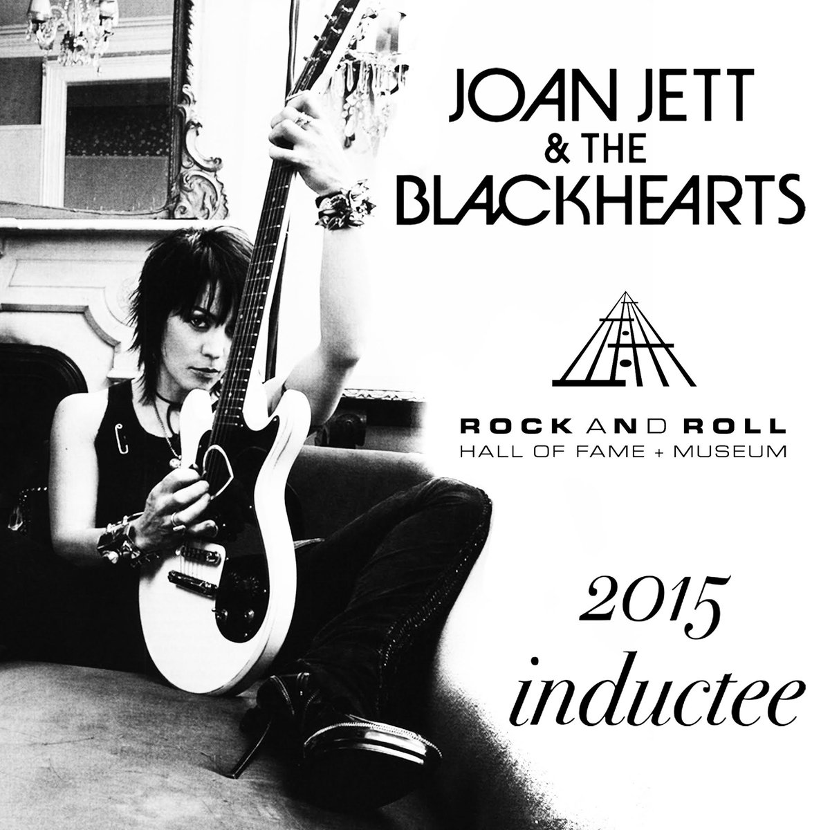 joanjett's tweet photo. "I think it's incredible, I'm very proud to be with all these great musicians." - #JoanJett #RockHall2015 http://t.co/GKGdwxikTi