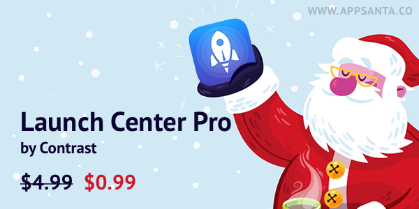 Save 80% on <a href="/LaunchCenterPro/">Launch Center Pro</a> with App Santa: launch actions, not just apps! iPhone: itunes.apple.com/app/launch-cen…