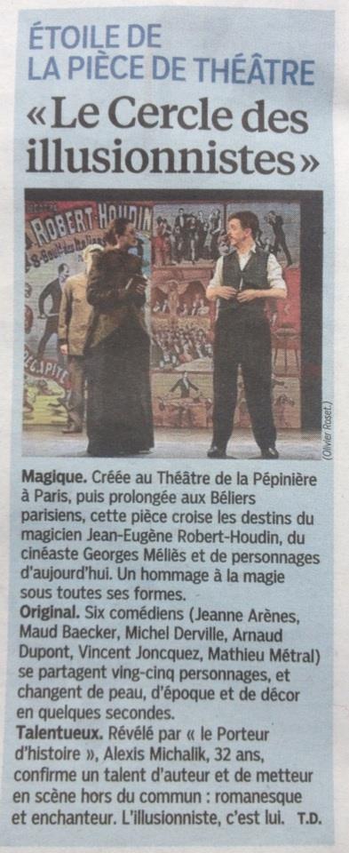 #LeCercledesIllusionnistes élu pièce de l'année par <a href="/LeParisien_75/">Le Parisien | Paris</a>