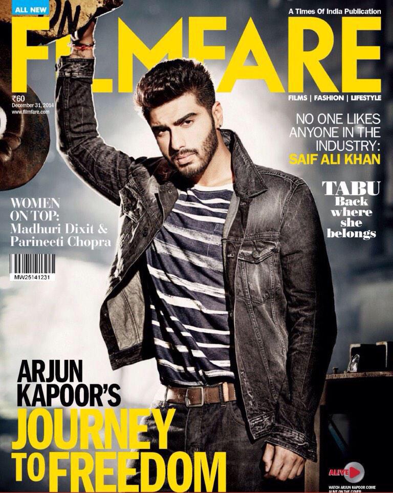 Team_Arjun's tweet photo. @arjunk26 Will Officially unveil the @filmfare Cover In an Event Tomorrow 17th Dec @11 AM in New Delhi http://t.co/uYCr9Ue0vW