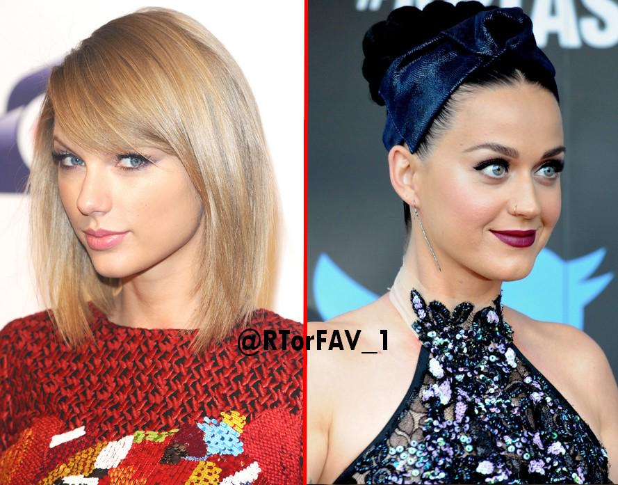 RTorFAV_1's tweet photo. REQUESTED
RT for Taylor Swift
FAV for Katy Perry http://t.co/MNbLBEE7NT