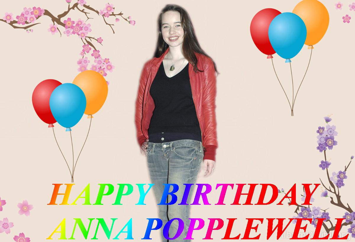 ¡Happy 26 Birthday Anna Popplewell! You spend good time with your family and friends, i wish you the best! xoxo Spain 
