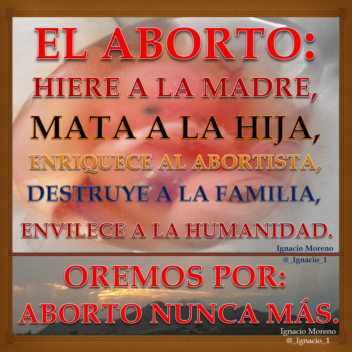 _Ignacio_1's tweet photo. #ABORTO: #Aborto0 #VidaSí.
#CongresoNacionalDeLaFamilia
#TransatlanticSummit2014
#PraytoEndAbortion
#Pray2EndAbortion http://t.co/Gp8R1CiK2H