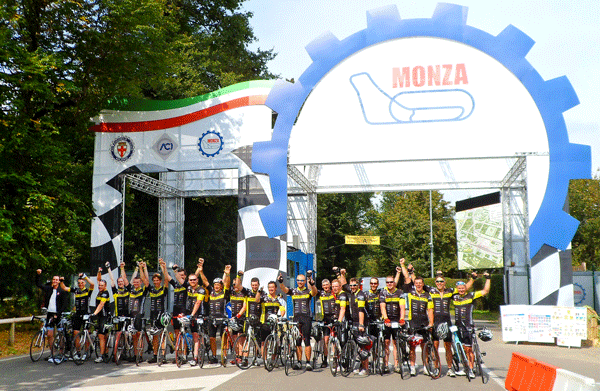 esteticauk's tweet photo. Destination: Monza! @ride2monza Well done guys! FULL STORY HERE: http://t.co/M6l6rpUYEQ @AJCconsultants #ride2monza http://t.co/g62jr5Gc4h