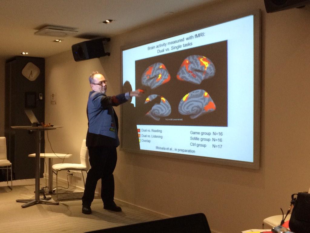 kphakkar's tweet photo. Kimmo Alho was talking about impact of ICT use for brains of digital natives at mind the gap workshop. #wiredminds http://t.co/svWPXg9A1z