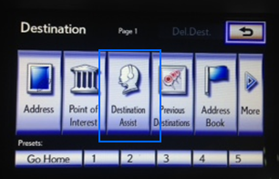 LexusofDublin's tweet photo. #TechTipTuesday Chat with a Lexus assistant to find your destination by selecting Destination Assist #LexusTechnology http://t.co/vDwhNEh8St