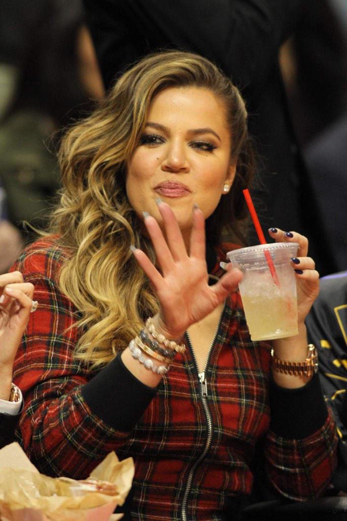 Khloe and Malika Courtside at the Clippers vs Pistons Game at Staples
