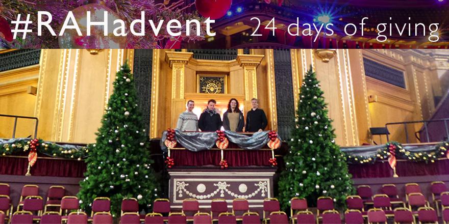RoyalAlbertHall's tweet photo. Four lucky winners got the chance to play the Hall's famous organ today as part of #RAHadvent. http://t.co/bvSKXXCXmm http://t.co/VVFM253Huq