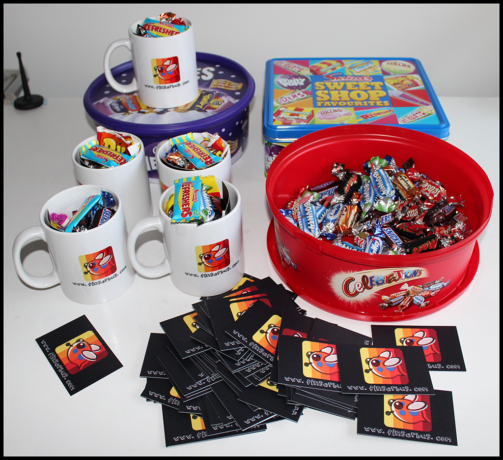Finger_Bug's tweet photo. #FingerBug Merchandising.What we managed to do with 0$ budget #marketing compaing. #indiegame #indiedev #Kickstarter http://t.co/2qVmRfrp1U