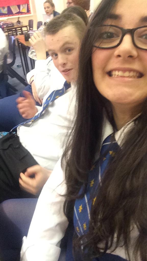 ninaxpall's tweet photo. last philosophy class of 2014 #threemuskeeters http://t.co/XfrltRaL1c