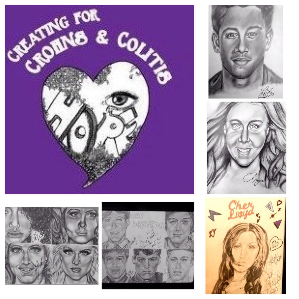Creatingforcc's tweet image. In case you didn't know, @onedirection @nickjonas @LittleMix @CherLloyd and @amyschumer AUTOGRAPHED drawings