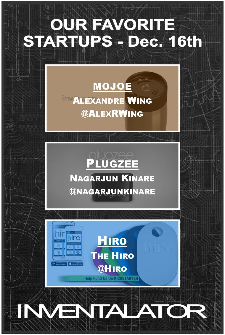 InvProducts's tweet image. December 16th Inventalator.com - Check out our favorite #Startups! #startup #entrepreneur #innovation
