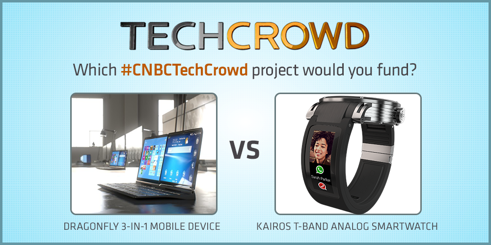 CNBCTechCheck's tweet photo. Which #cnbctechcrowd project would you fund – @if_idealfuture or @kairoswatches? VOTE NOW http://t.co/ns9ruWYKtM http://t.co/OJ8MYIfT6O